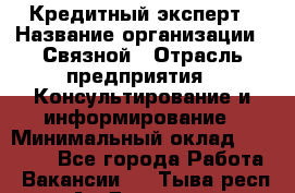 Кредитный эксперт › Название организации ­ Связной › Отрасль предприятия ­ Консультирование и информирование › Минимальный оклад ­ 38 000 - Все города Работа » Вакансии   . Тыва респ.,Ак-Довурак г.